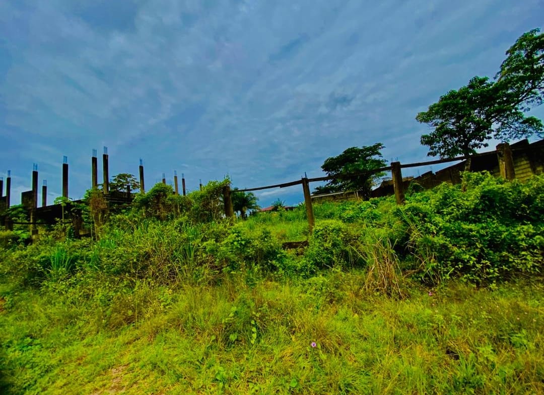TERRAIN TITRÉ À VENDRE À JAPOMA BEACH — BÂCHE BLEUE